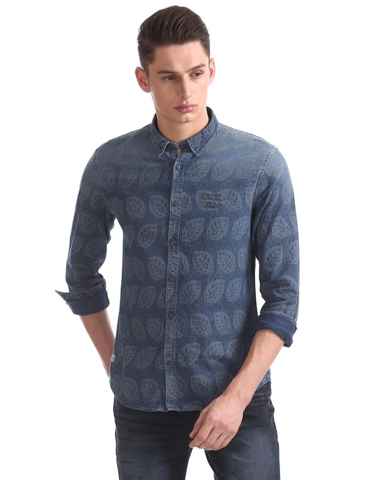 Ed Hardy Men Casual Wear Printed Shirt